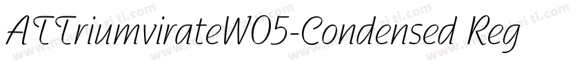 ATTriumvirateW05-Condensed Regular字体转换
